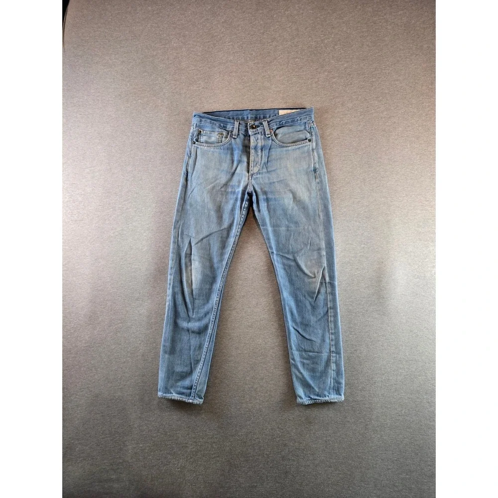 Rag & Bone Jeans Mens 31x29‎ Light Wash Fit 2 Slim Leg Button Fly Made in USA